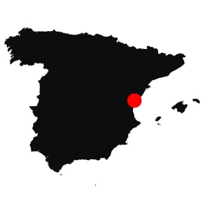 Map Valencia Spain