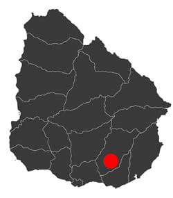 Map Minas Uruguay